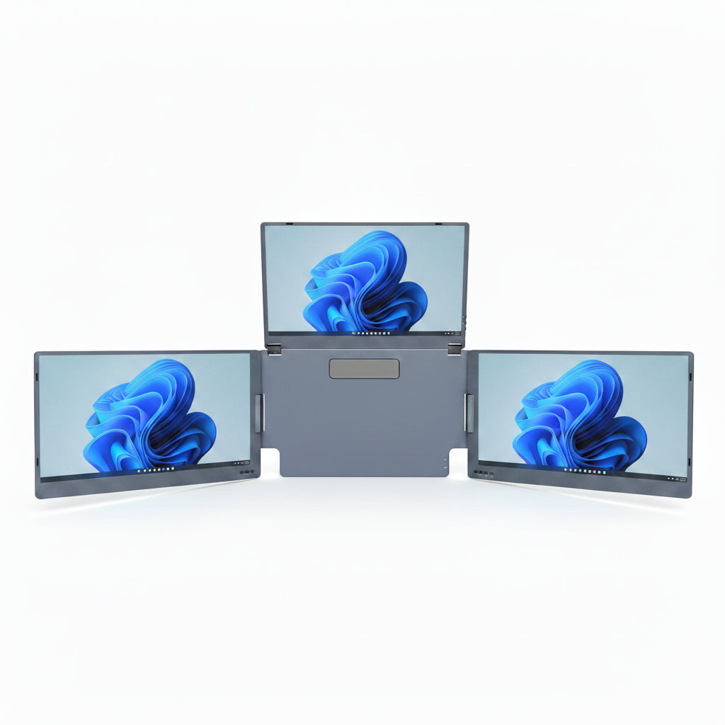 Alu Pro Portable Triple Screen Extender - 15.6"